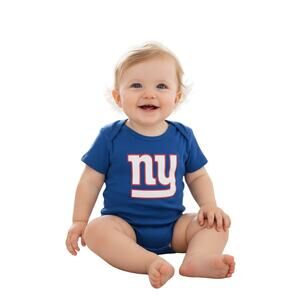 Outersruff Infant Royal New York Giants Team Logo Bodysuit Size 24M
